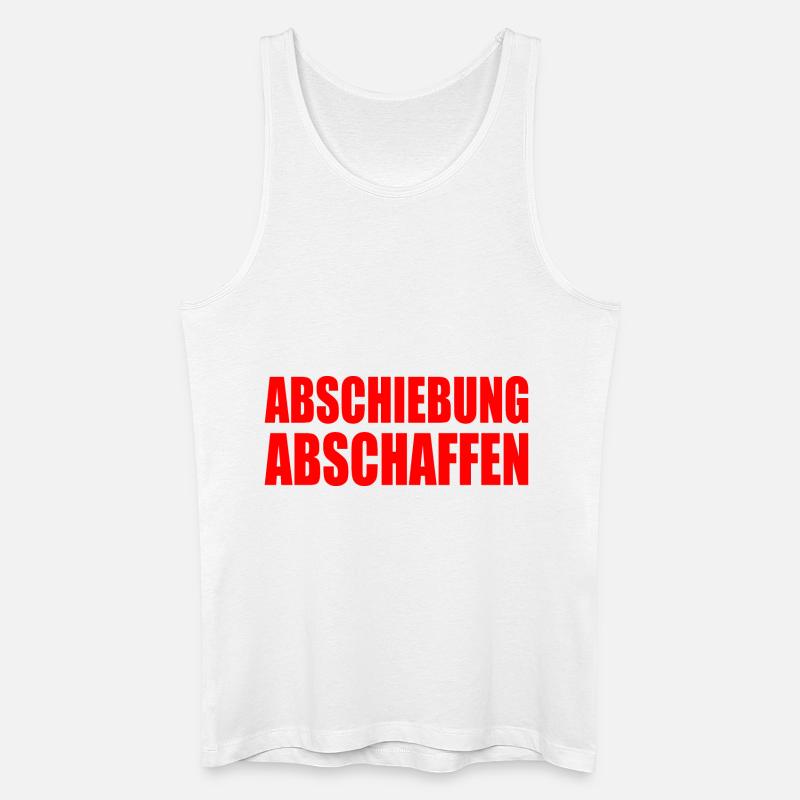 Abschiebung abschaffen - Männer Bio Tank Top - Weiß