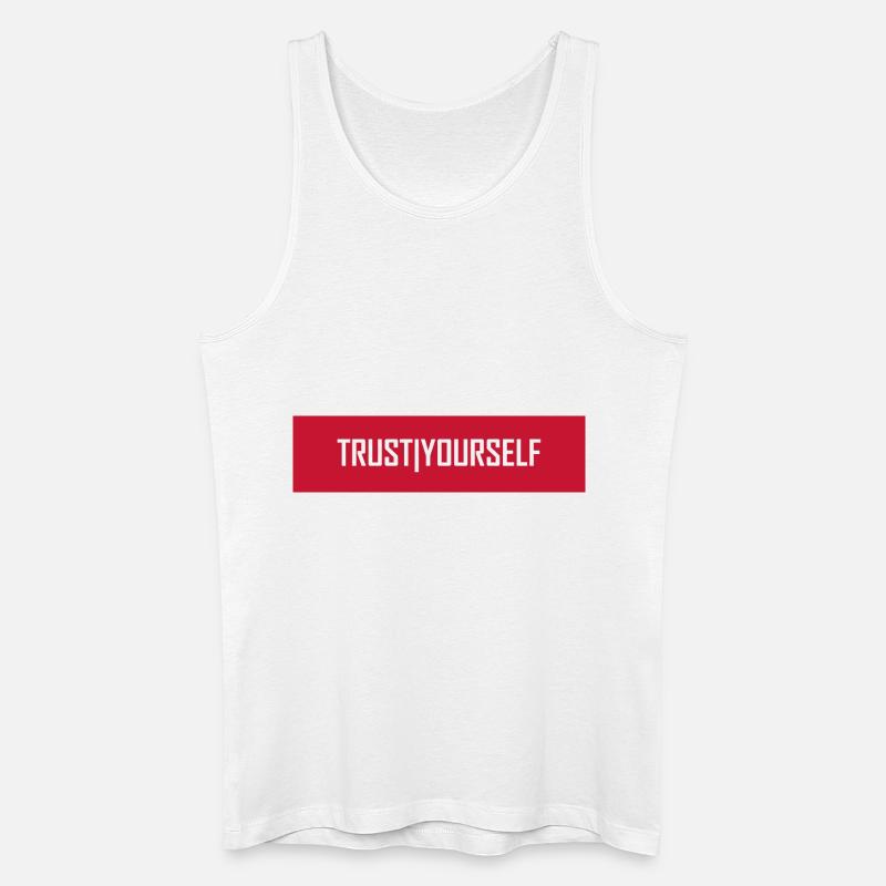Trust Yourself - Männer Bio Tank Top - Weiß