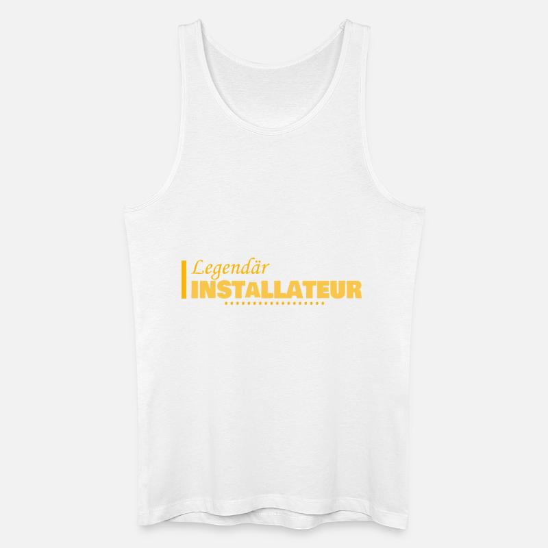 Beruf Installateur - Männer Bio Tank Top - Weiß