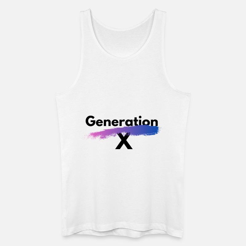Generation X - Männer Bio Tank Top - Weiß