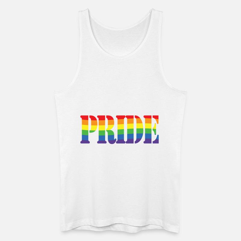 Rainbow Pride - Männer Bio Tank Top - Weiß