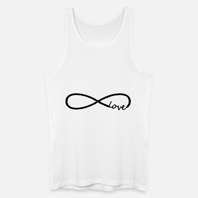 Unendlichkeit - Männer Bio Tank Top - Weiß