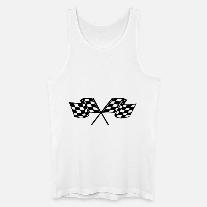racing flags sport - Männer Bio Tank Top - Weiß