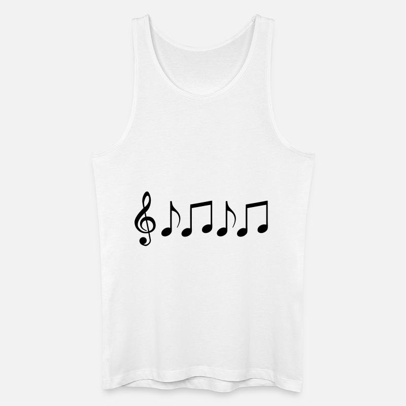 noten - Männer Bio Tank Top - Weiß