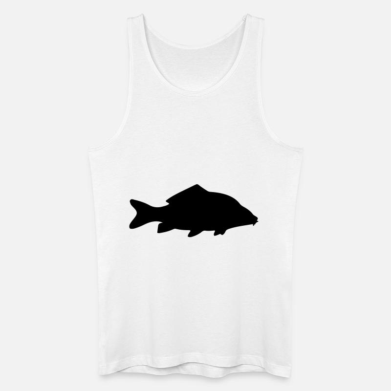 Karpfen - Männer Bio Tank Top - Weiß