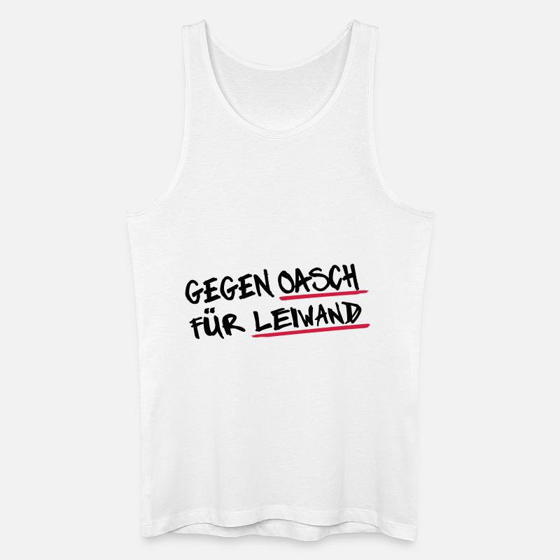Oaschleiwand 2 - Männer Bio Tank Top - Weiß