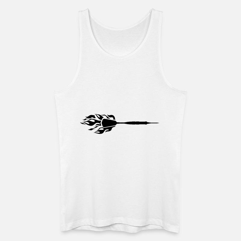 dart_fire_tj1 - Männer Bio Tank Top - Weiß