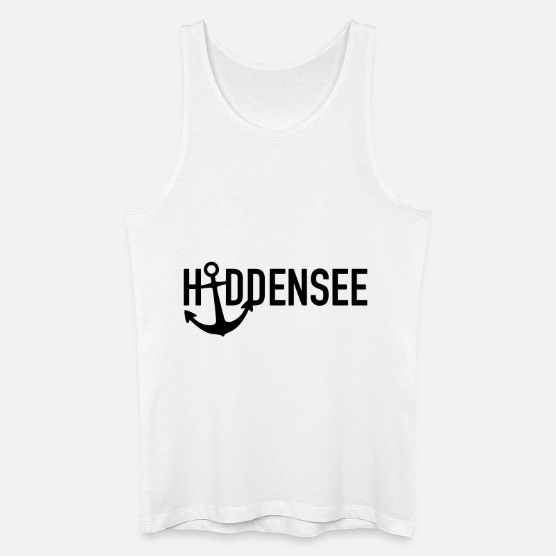 Hiddensee mein Anker - Männer Bio Tank Top - Weiß