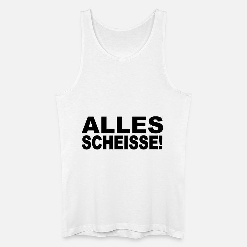 Alles Scheisse! - Männer Bio Tank Top - Weiß