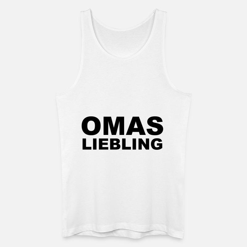 Omas Liebling - Männer Bio Tank Top - Weiß