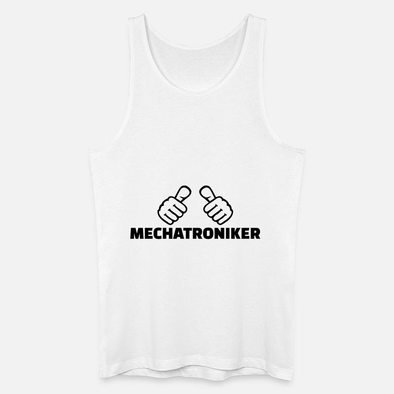 Mechatroniker - Männer Bio Tank Top - Weiß