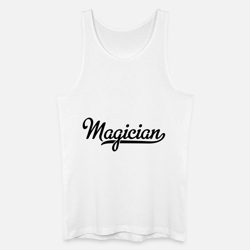 Zauberer - Männer Bio Tank Top - Weiß