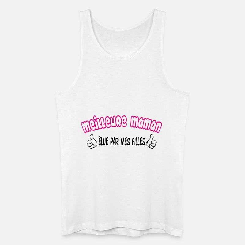 BESTE MAMA - Männer Bio Tank Top - Weiß