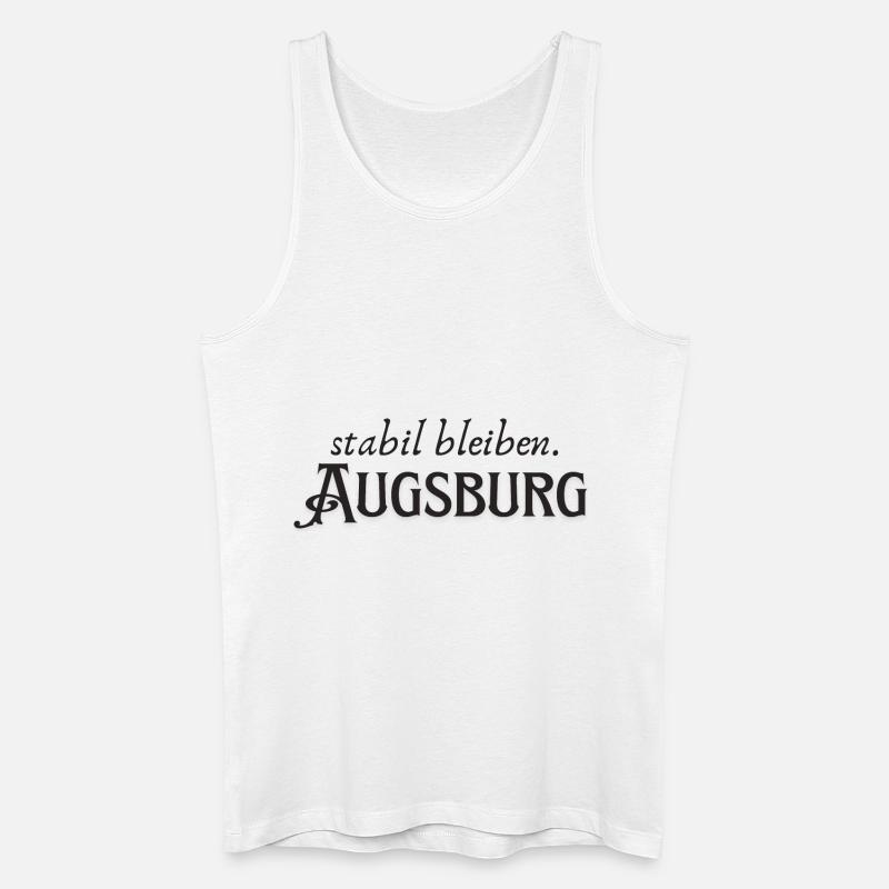 Stabil bleiben Augsburg - Männer Bio Tank Top - Weiß
