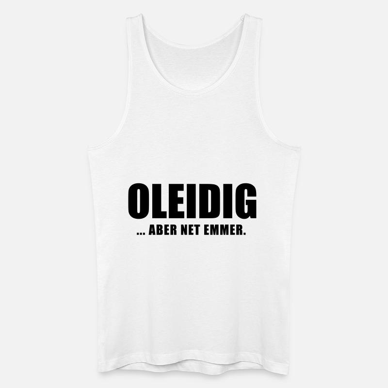 Oleidig - Männer Bio Tank Top - Weiß