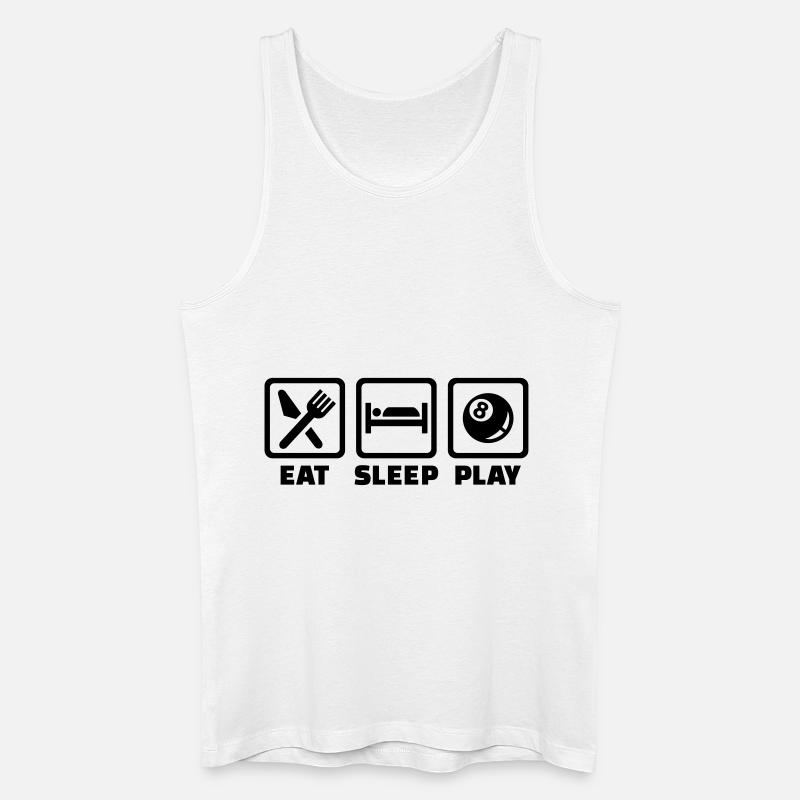 Billard - Männer Bio Tank Top - Weiß