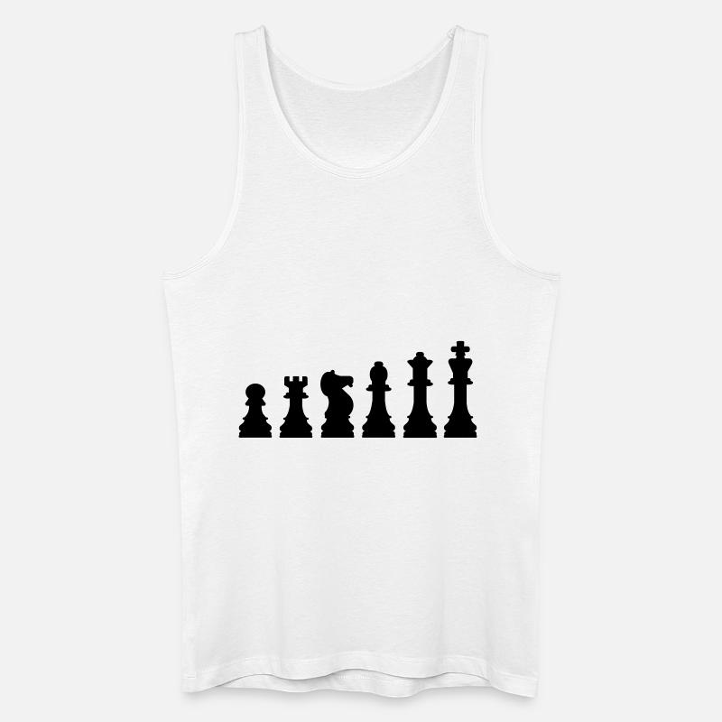 Schach - Männer Bio Tank Top - Weiß
