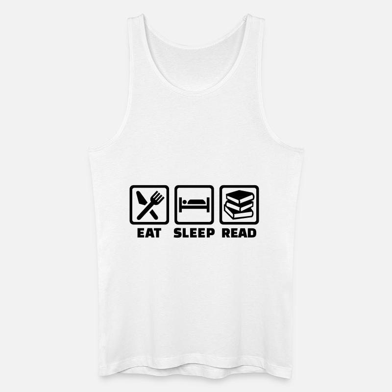 Lesen - Männer Bio Tank Top - Weiß