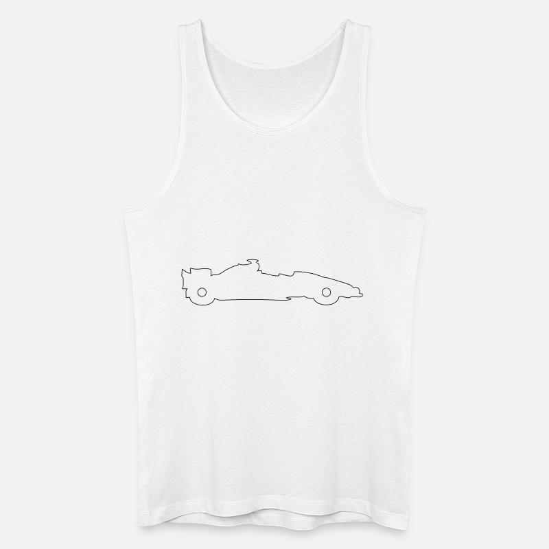 racer - Männer Bio Tank Top - Weiß