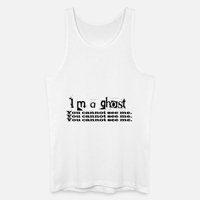 I m a ghost - Männer Bio Tank Top - Weiß