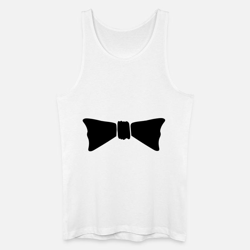 fliege bow - Männer Bio Tank Top - Weiß