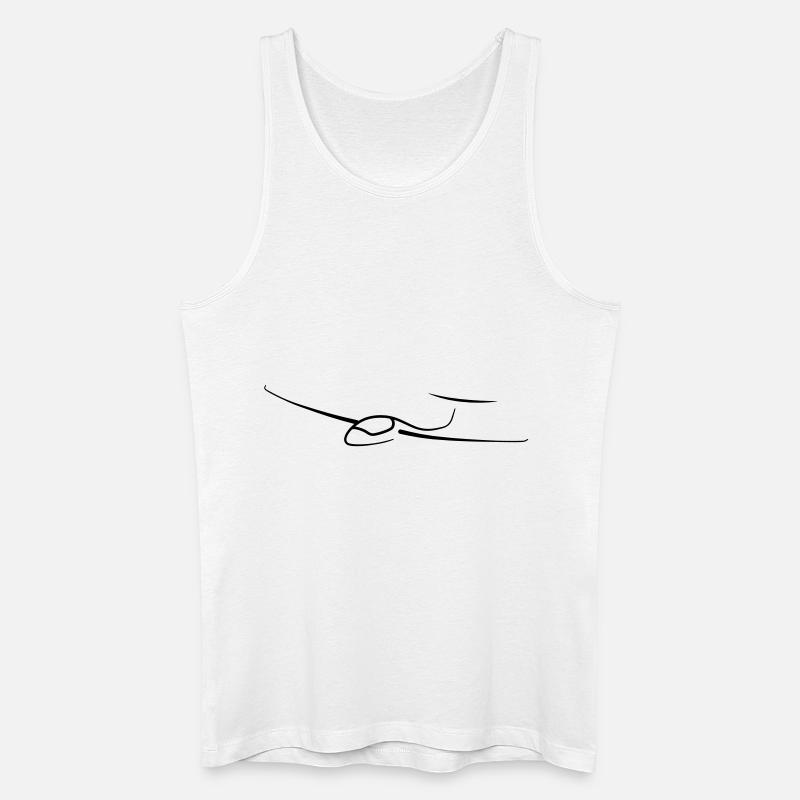 Glider - Männer Bio Tank Top - Weiß