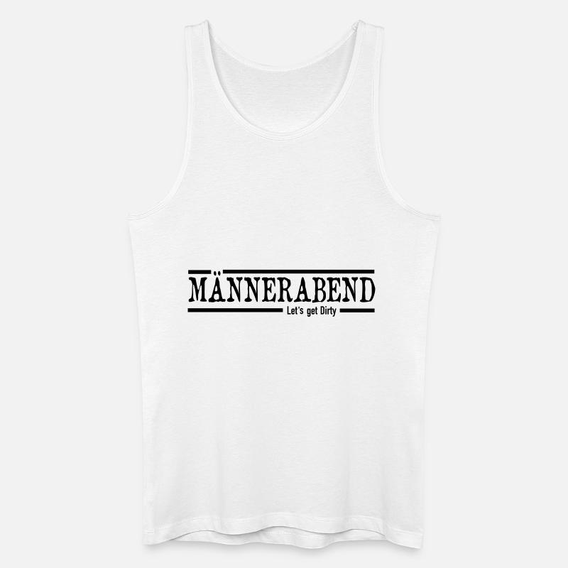 Männerabend - Männer Bio Tank Top - Weiß