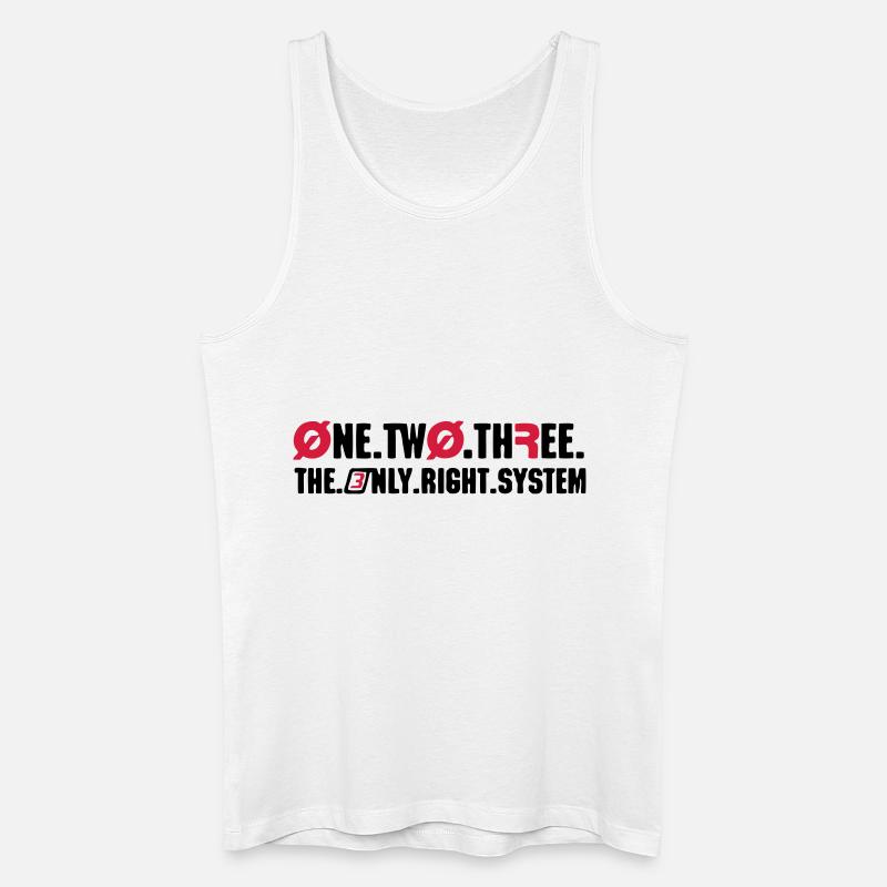 Right System - Männer Bio Tank Top - Weiß