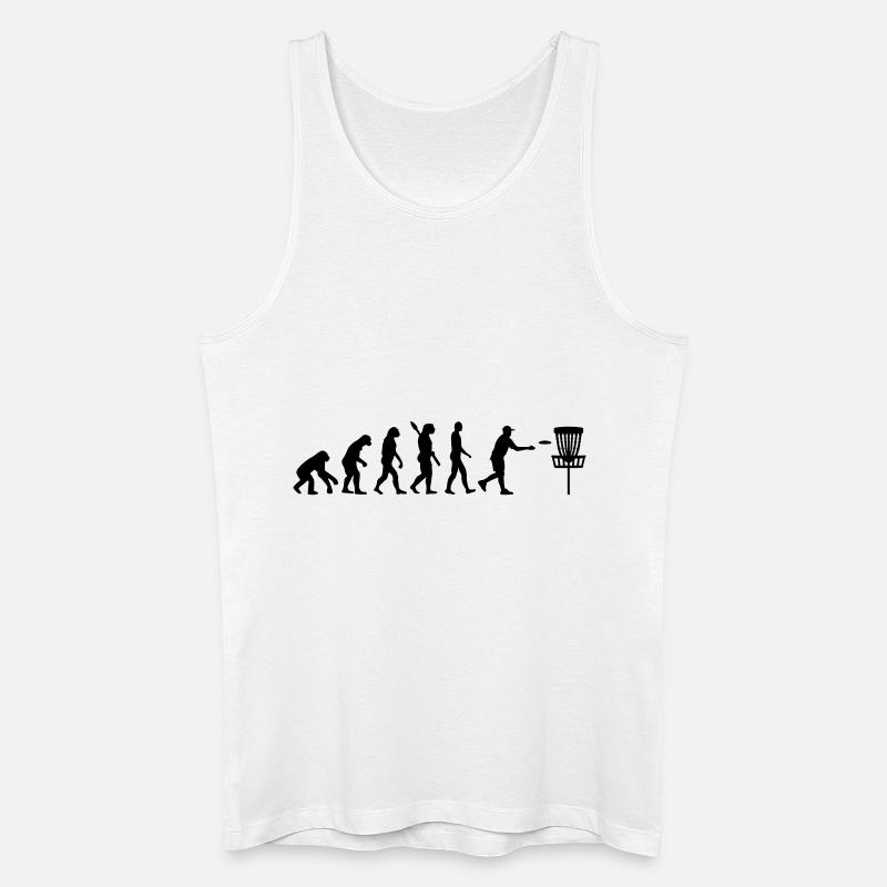 Evolution Disc Golf - Men’s Organic Tank Top - white