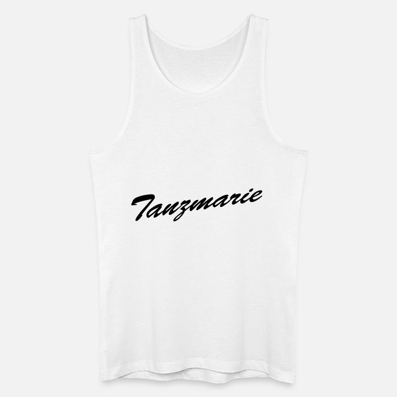Tanzmarie - Männer Bio Tank Top - Weiß