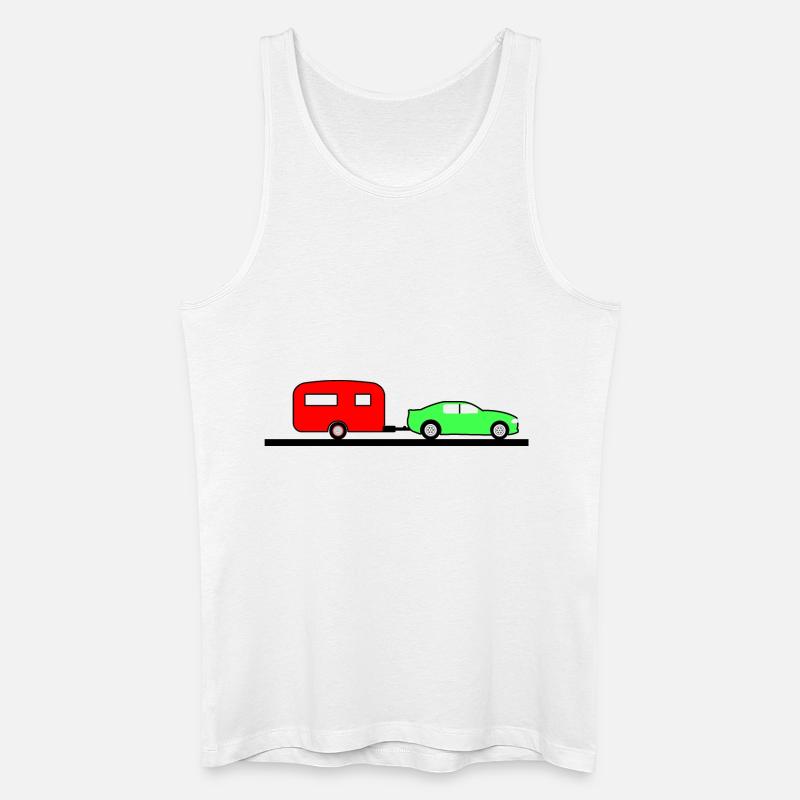 Auto - Männer Bio Tank Top - Weiß