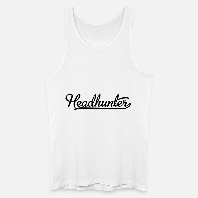 Headhunter - Männer Bio Tank Top - Weiß