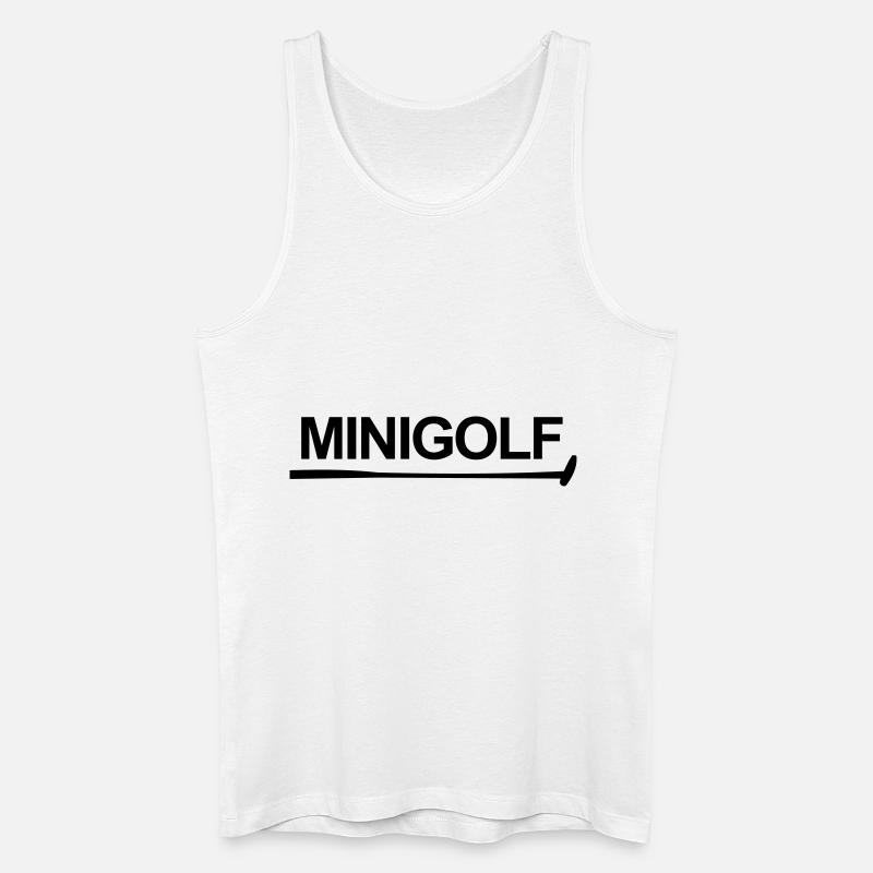 Minigolf,GOLF,golfen,fahne,golfplatz,golfschläger, - Männer Bio Tank Top - Weiß