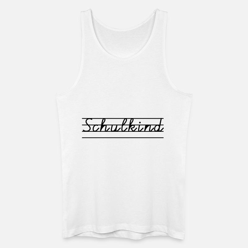 Endlich ABC Schütze - Männer Bio Tank Top - Weiß