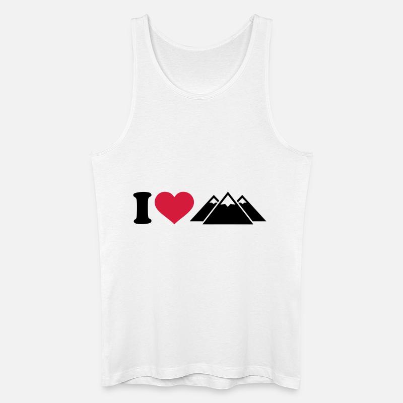 Berge - Männer Bio Tank Top - Weiß
