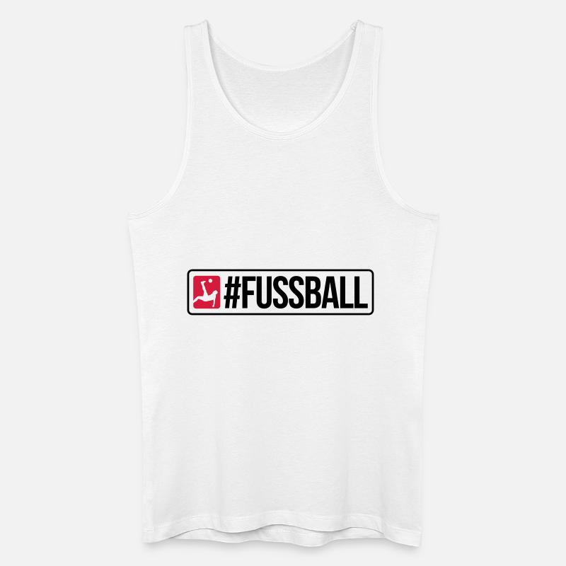 #FUSSBALL - Männer Bio Tank Top - Weiß