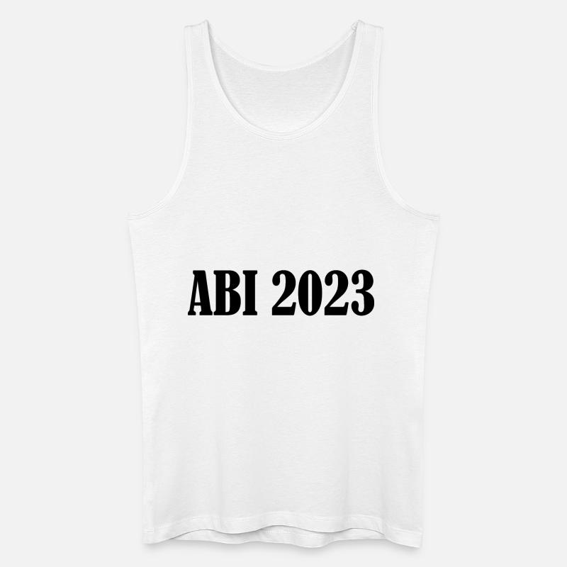 Abi 2023 - Männer Bio Tank Top - Weiß