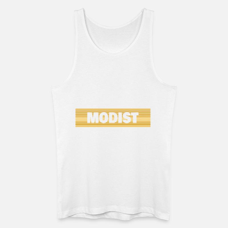 Modist als Beruf - Männer Bio Tank Top - Weiß