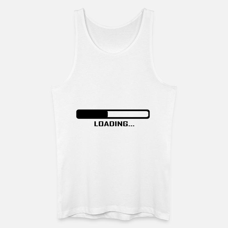 Loading Bar - Computer - Men’s Organic Tank Top - white