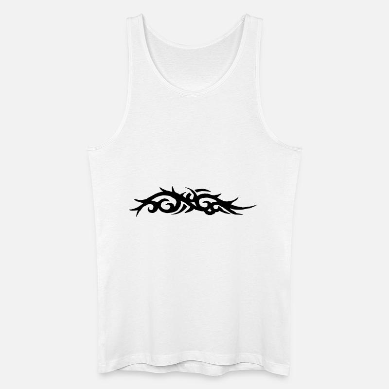 tribal tattoo - Männer Bio Tank Top - Weiß