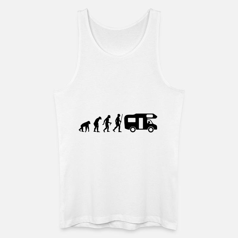 Camper Evolution - Männer Bio Tank Top - Weiß
