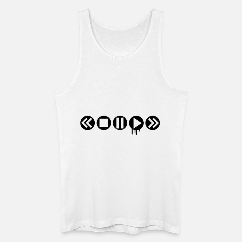 play_it___f1 - Männer Bio Tank Top - Weiß