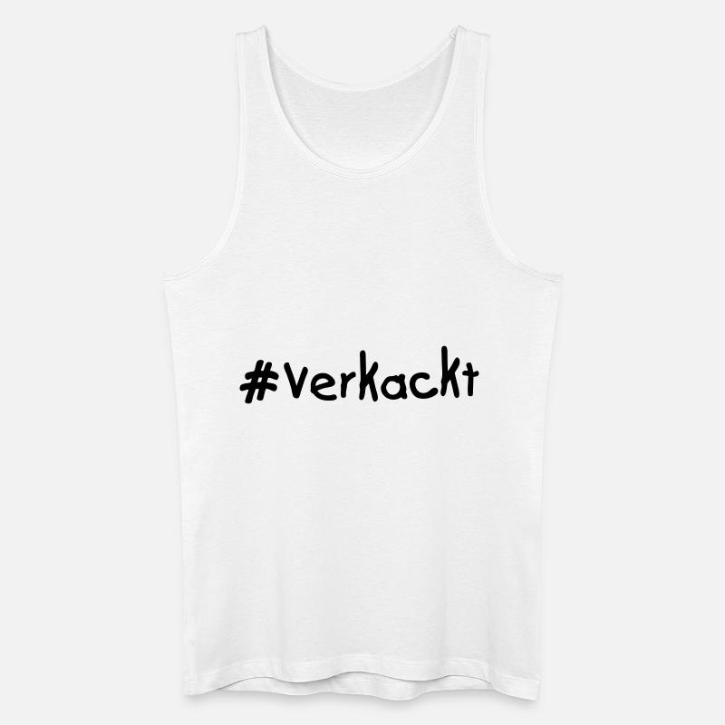 verkackt - Männer Bio Tank Top - Weiß