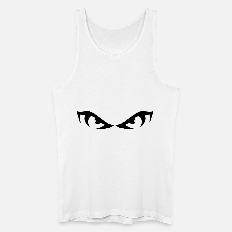 augen - Männer Bio Tank Top - Weiß