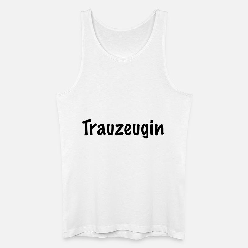 trauzeugin - Männer Bio Tank Top - Weiß