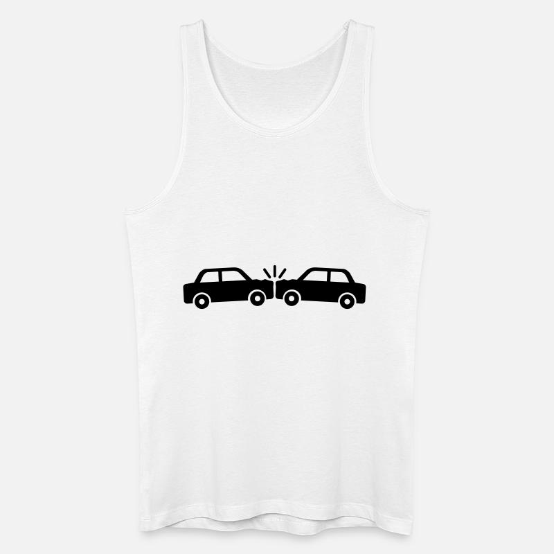 Unfall - Männer Bio Tank Top - Weiß