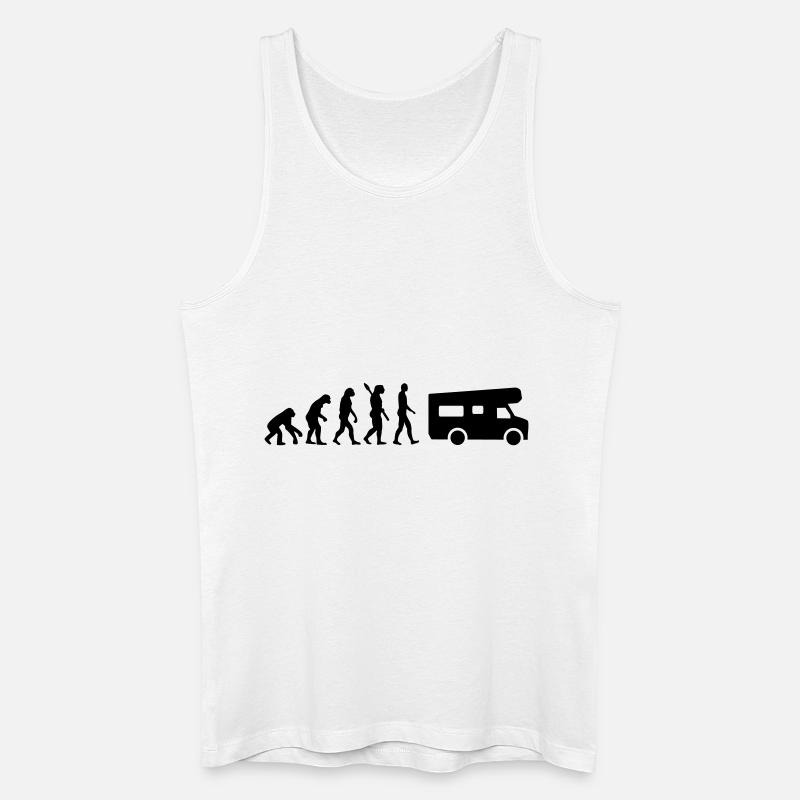 Evolution Camping - Men’s Organic Tank Top - white