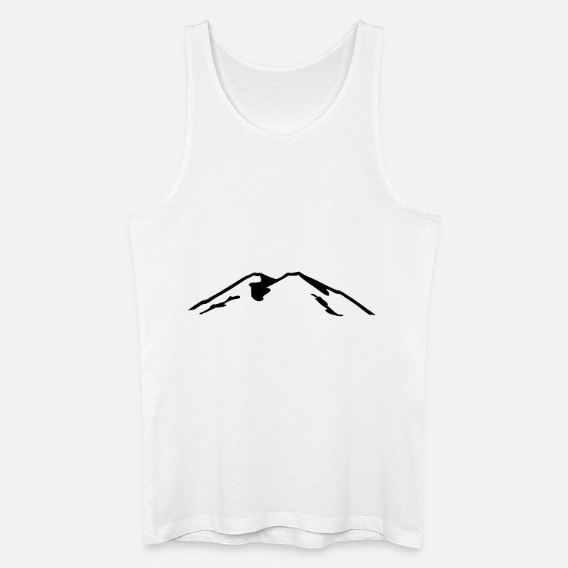 Elbrus - Männer Bio Tank Top - Weiß