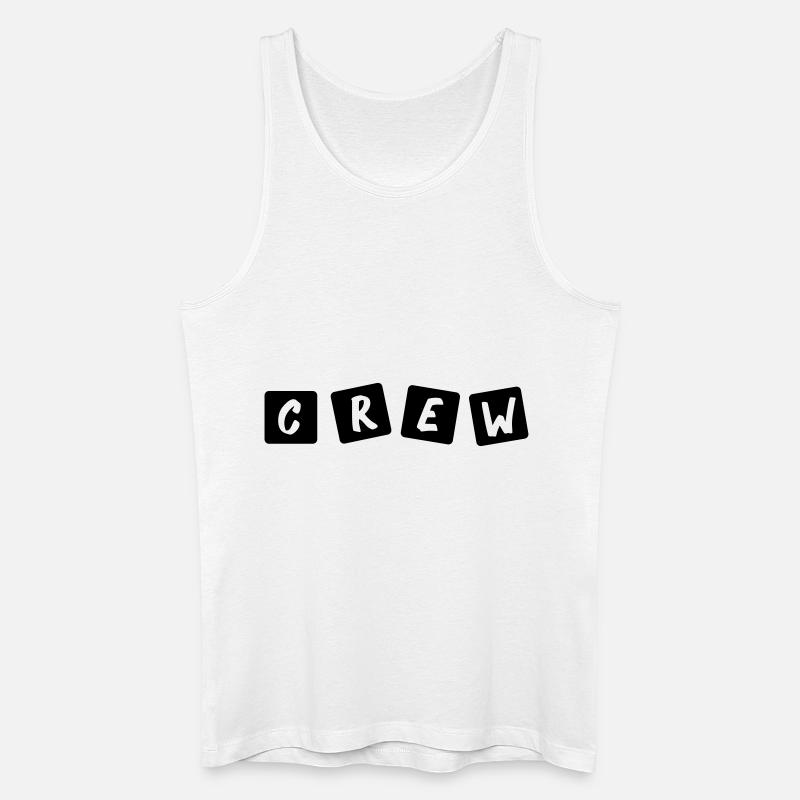 crew_001 - Männer Bio Tank Top - Weiß
