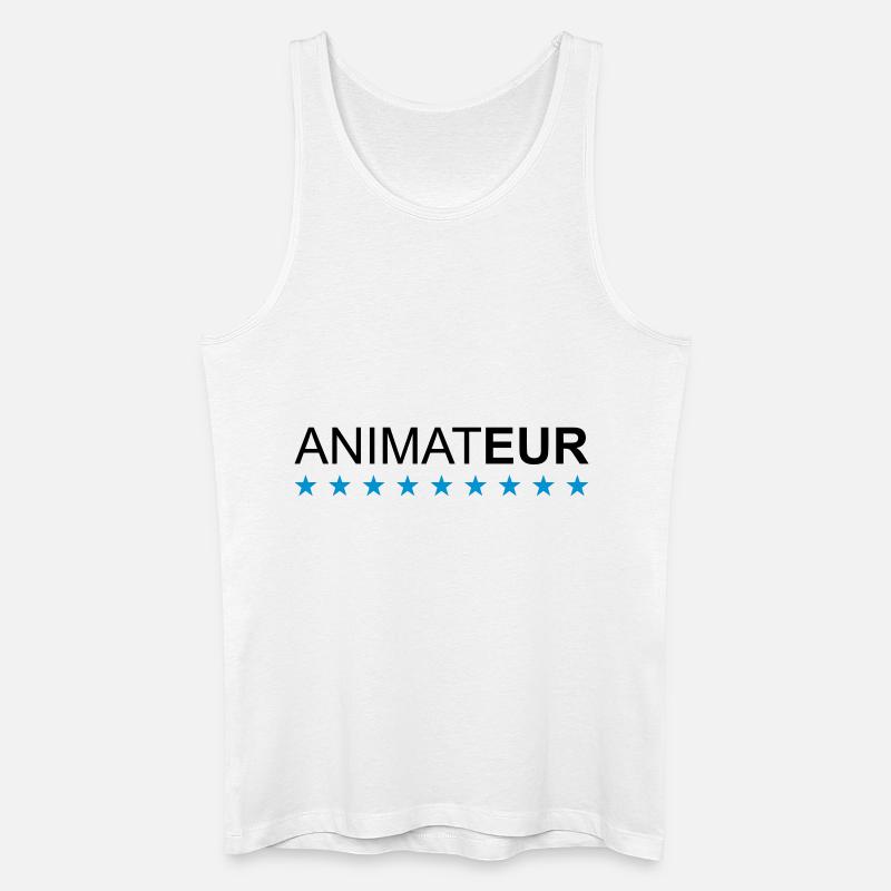 Animateur - Männer Bio Tank Top - Weiß